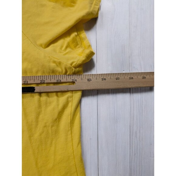 Just My Size JMS T Shirt Tee PLus Size 3X XXX Yellow Floral Bouquet T-Shirt Top - Picture 6 of 8